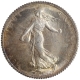 Silver One Franc of France.