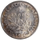 Silver One Franc of France.