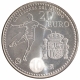 Silver Twenty Euro Coin of Juan Carlos I of Spain.