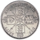 Silver Double Florin Coin of Queen Victoria of Great Britain of United Kingdom.