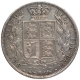 Silver Half Crown Coin of Queen  Victoria of United Kingdom.