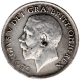 Silver One Shilling Coin of King George V of United Kingdom.