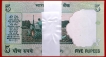 Bundle of Five Rupees Bank Notes Signed By D.Subbarao of 2011.