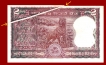 Error Two Rupees Bank Note Signed By S.Venkataraman.