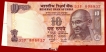 Error Ten Rupees Bank Note Signed By Y.V.Reddy.