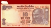 Error Ten Rupees Bank Note Signed By D.Subbarao of 2011.