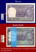 Error Bundle of One Rupee Bank Notes Signed By I.G.Patel.