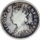 Error Silver Two Annas Coin of Victoria Empress.