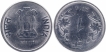 Error Steel One Rupee Coin of Calcutta Mint of Republic India of 2014.