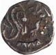 Silver Drachma Coin of Vyaghrasena of Traikutakas.