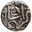 Silver Half Rupee Coin of Akbar of Mulher Mint.