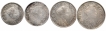 Set of Four Silver Coins of Sayaji Rao III of Baroda State.