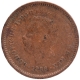 Copper One Eighth Tanga Coin of Luiz I of Indo Portuguese.