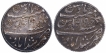 Silver Half Rupee Coins of Bengal Presidency of Murshidabad Mint.