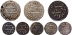 Silver One Sixteenth and One Eighth Rupee Coins of Madras Presidency.