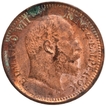 Copper Half Pice Coin of King Edward VII of Calcutta Mint of 1906.