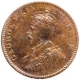 Copper One Quarter Anna Coin of King George V of Calcutta Mint of 1927.