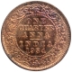 Copper One Quarter Anna Coin of King George V of Calcutta Mint of 1934.