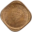 Nickel Brass Half Anna Coin of King George VI of Calcutta Mint of 1944.