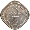 Copper Nickel Two Annas Coin of King George VI of Bombay Mint of 1946.