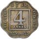 Copper Nickel Four Annas Coin of King George V of Calcutta Mint of 1920.