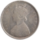 Silver Half Rupee Coin of Victoria Empress of Bombay Mint of 1899.