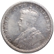 Silver Half Rupee Coin of King George V of Calcutta Mint of 1929.