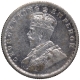 Silver Half Rupee Coin of King George V of Calcutta Mint of 1934.