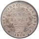 Silver One Rupee Coin of Victoria Queen of Calcutta Mint of 1840.