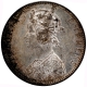 Silver One Rupee Coin of Victoria Empress of Bombay Mint of 1892.