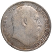 Silver One Rupee Coin of King Edward VII of Bombay Mint of 1905.