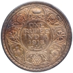 Silver One Rupee Coin of King George V of Bombay Mint of 1918.