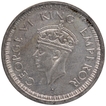 Silver One Rupee Coin of King George VI of Bombay Mint of 1944.