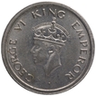 Nickel One Rupee Coin of King George VI of Bombay Mint of 1947.