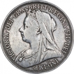 Silver Crown Coin of Queen Victoria of United Kingdom.