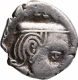 Silver Drachma Coin of Rudrasena II of Western Kshatrapas.