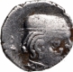 Silver Drachma Coin of Bhatradaman of Western Kshatrapas.