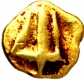 Gold One Quarter Fanam Coin of Chalukyas of Kalyana.