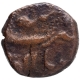 Copper Half Paisa Coin of Aurangzeb Alamgir of Mailapur Mint.