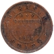 Copper One Quarter Anna Coin of Ganga Singh of Bikaner State.