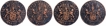 Copper Twenty Cash Coins of Madras Presidency.