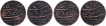 Copper Twenty Cash Coins of Madras Presidency.