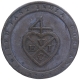 Copper Half Dub Coin of Madras Presidency.