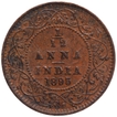 Copper One Twelfth Anna Coin of Victoria Empress of Calcutta Mint of 1895.