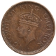 Bronze One Twelfth Anna Coin of King George VI of Bombay Mint of 1939.