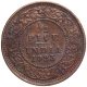 Bronze Half Pice Coin of King George V of Calcutta Mint of 1923.