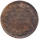 Copper One Quarter Anna Coin of King George V of Calcutta Mint of 1913.