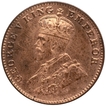 Copper One Quarter Anna Coin of King George V of Bombay Mint of 1925.