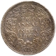 Silver Two Annas Coin of Victoria Queen of Bombay Mint of 1862.