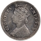 Silver Two Annas Coin of Victoria Empress of Calcutta Mint of 1883.